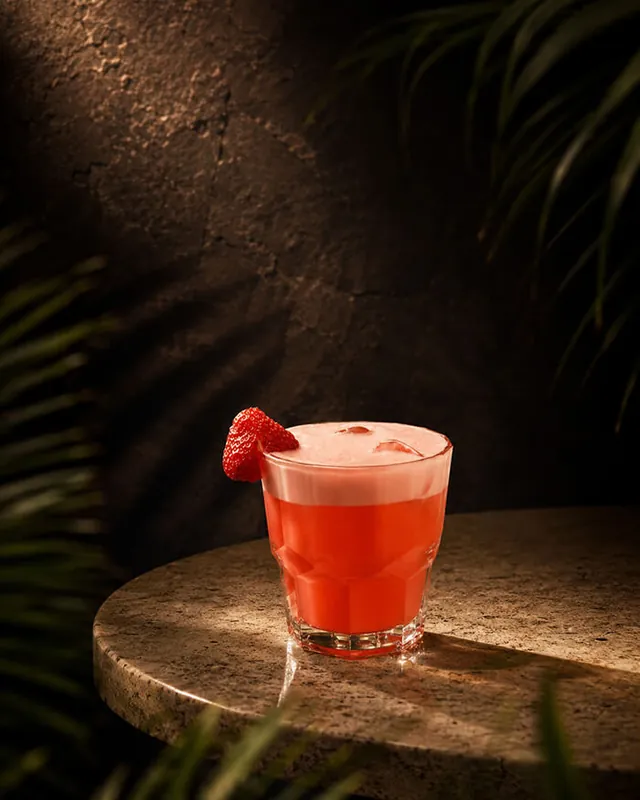 Strawberry Aperol Sour